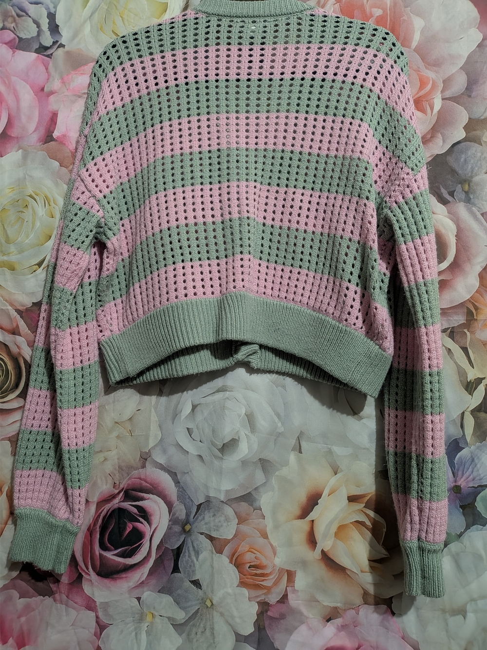 Hot Topic Mint Green & Pink Snail Mushroom Sweater Set - Picture 4 of 11